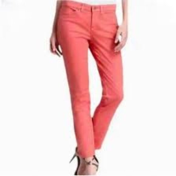 Eileen Fisher Women’s Organic Cotton Coral Ankle Jeans Made in Portugal  Size 8 - Picture 1 of 7